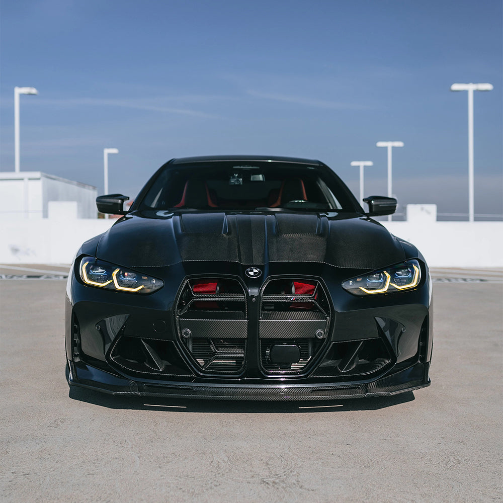 BMW M3/M4 G8x Dry carbon fiber Three-Part Front Lip