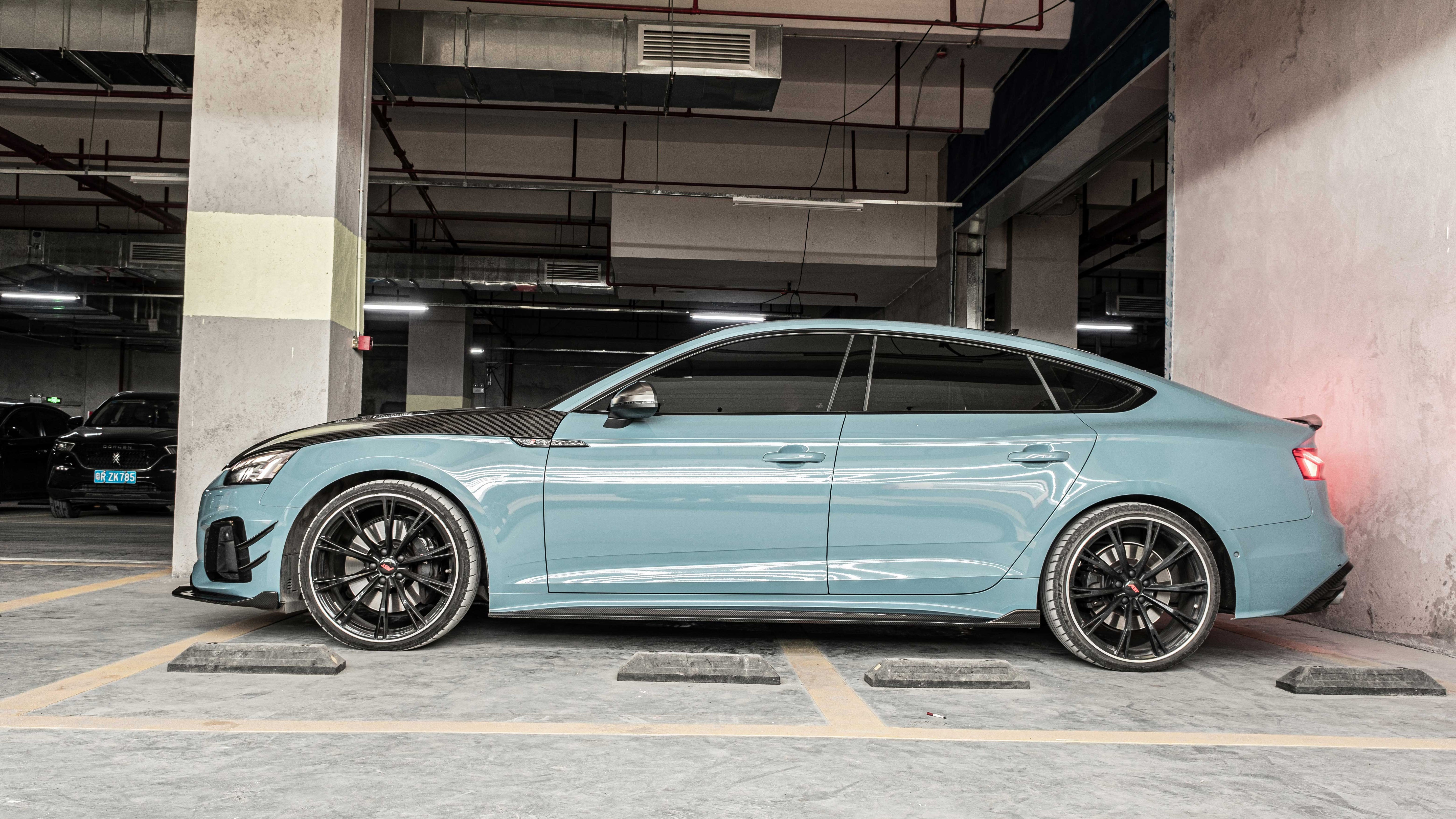 AUDI A5/S5 B9 PA Dry carbon fiber Side Skirts