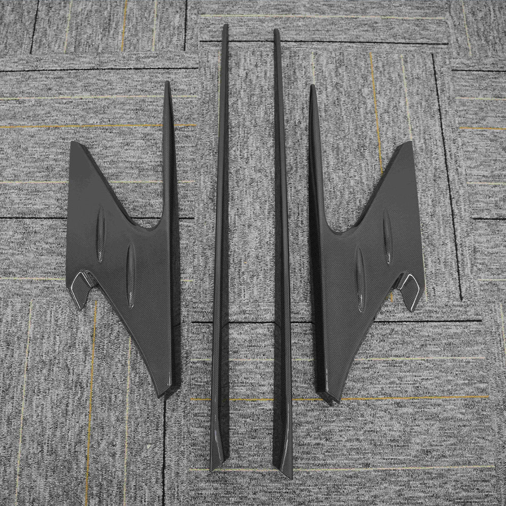Ferrari 296 Dry carbon fiber Upper Side Skirts