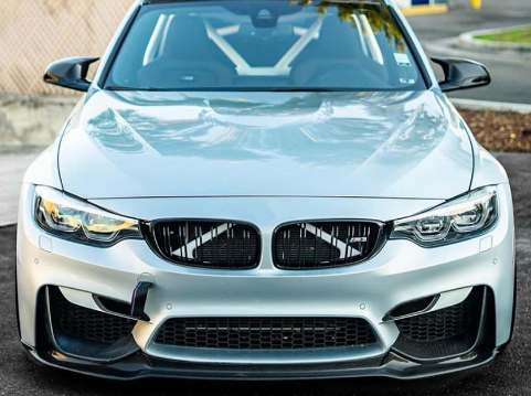 BMW M3/M4 F8x Dry carbon fiber V Front Lip