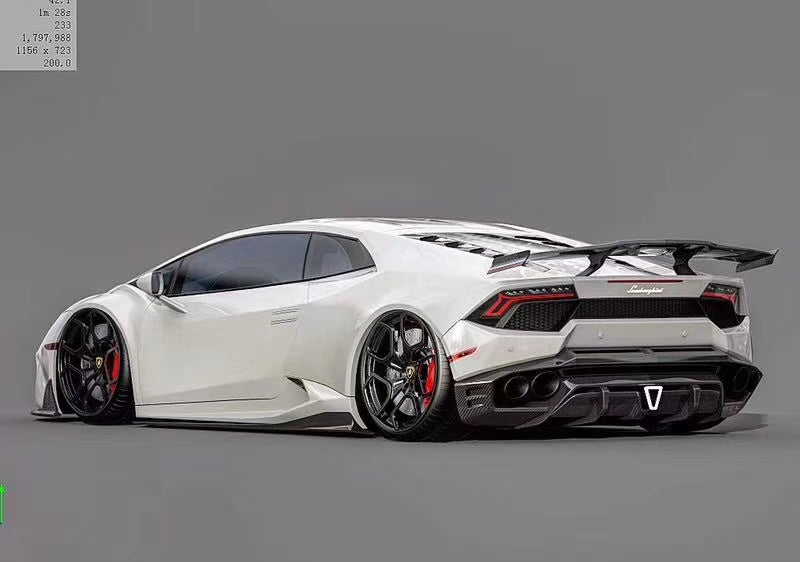 Lamborghini Huracán Dry carbon fiber SD-style Rear Bumper