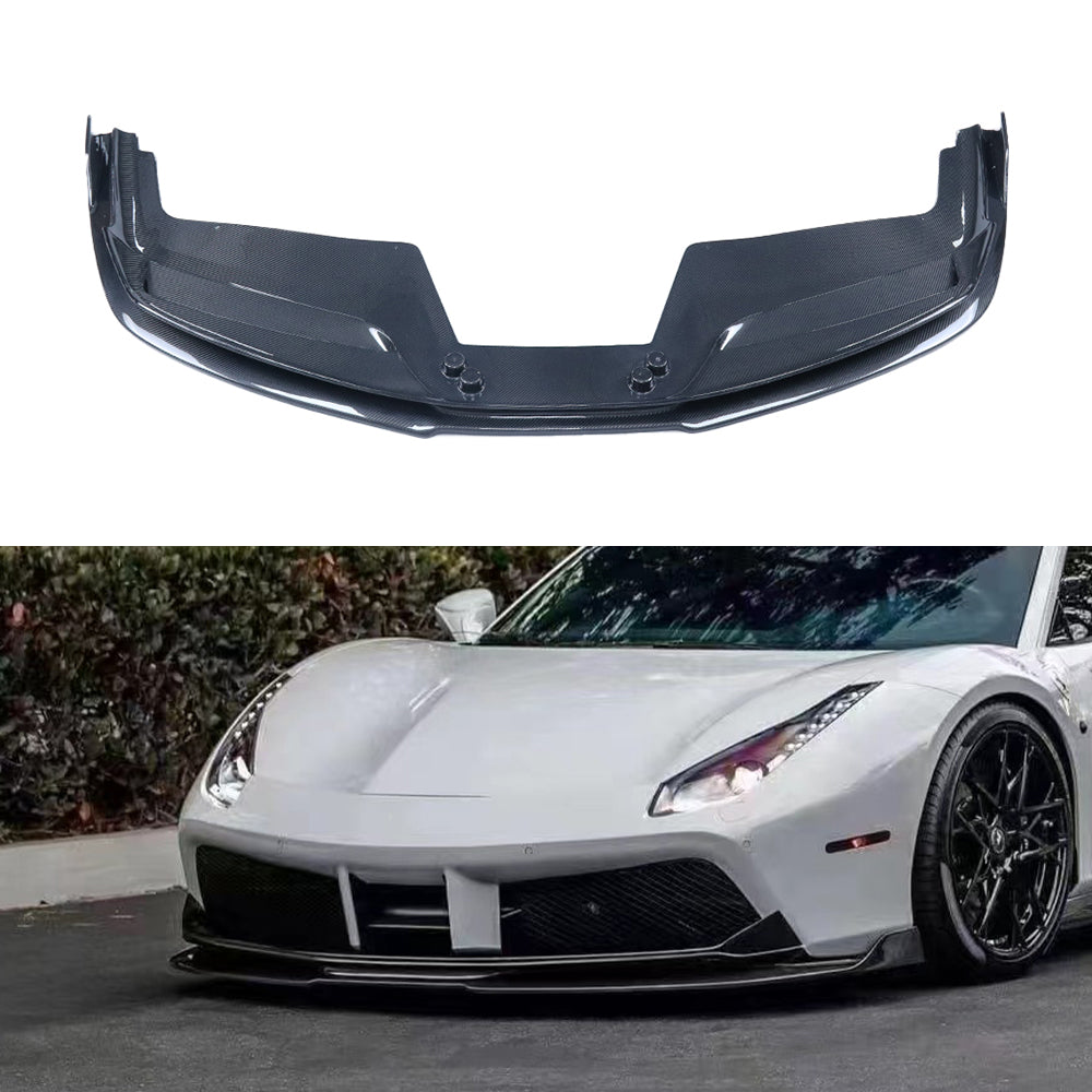 Ferrari 488 Dry carbon fiber Front Lip