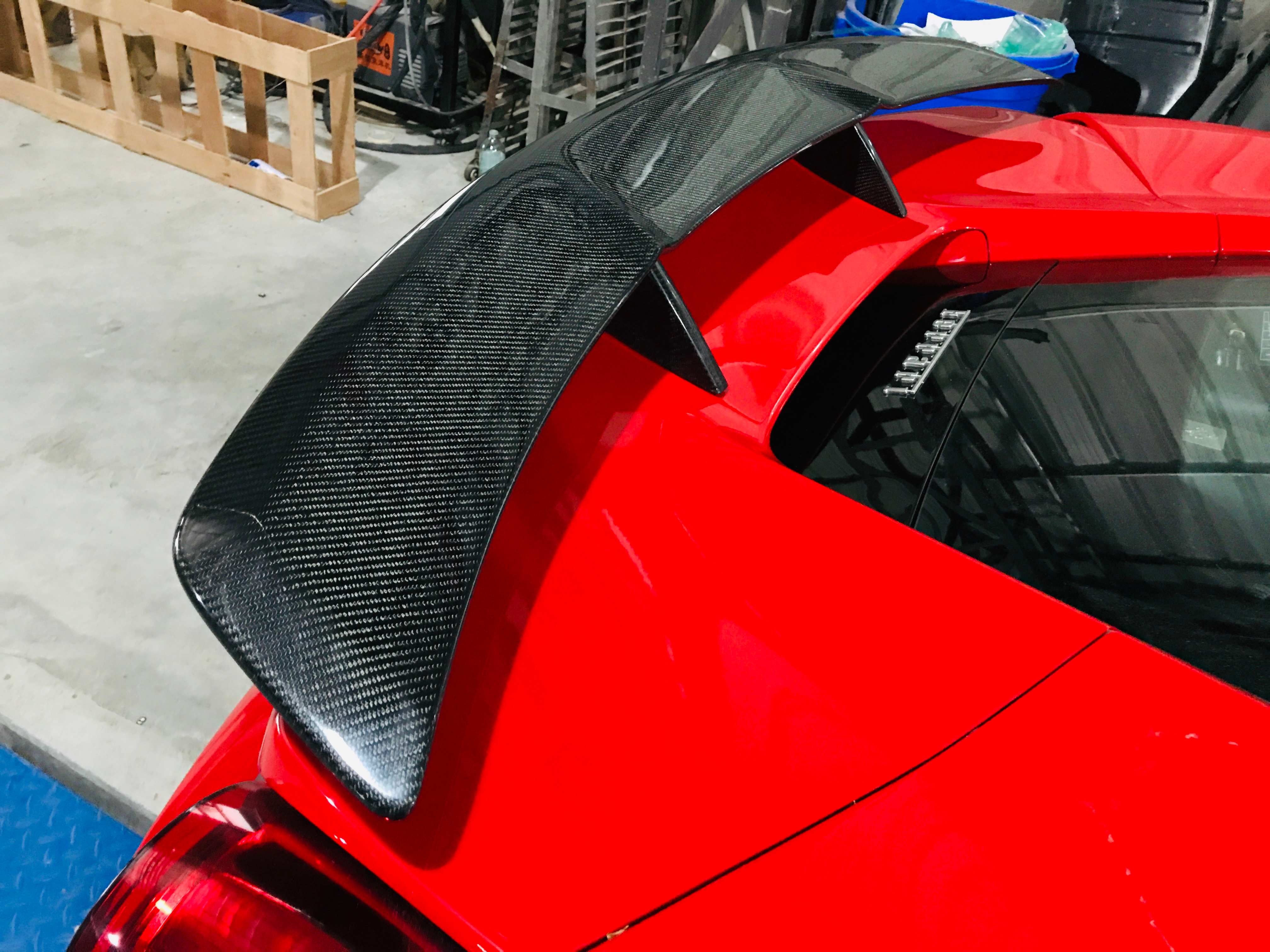 Ferrari 488 SN Dry carbon fiber Rear Spoiler