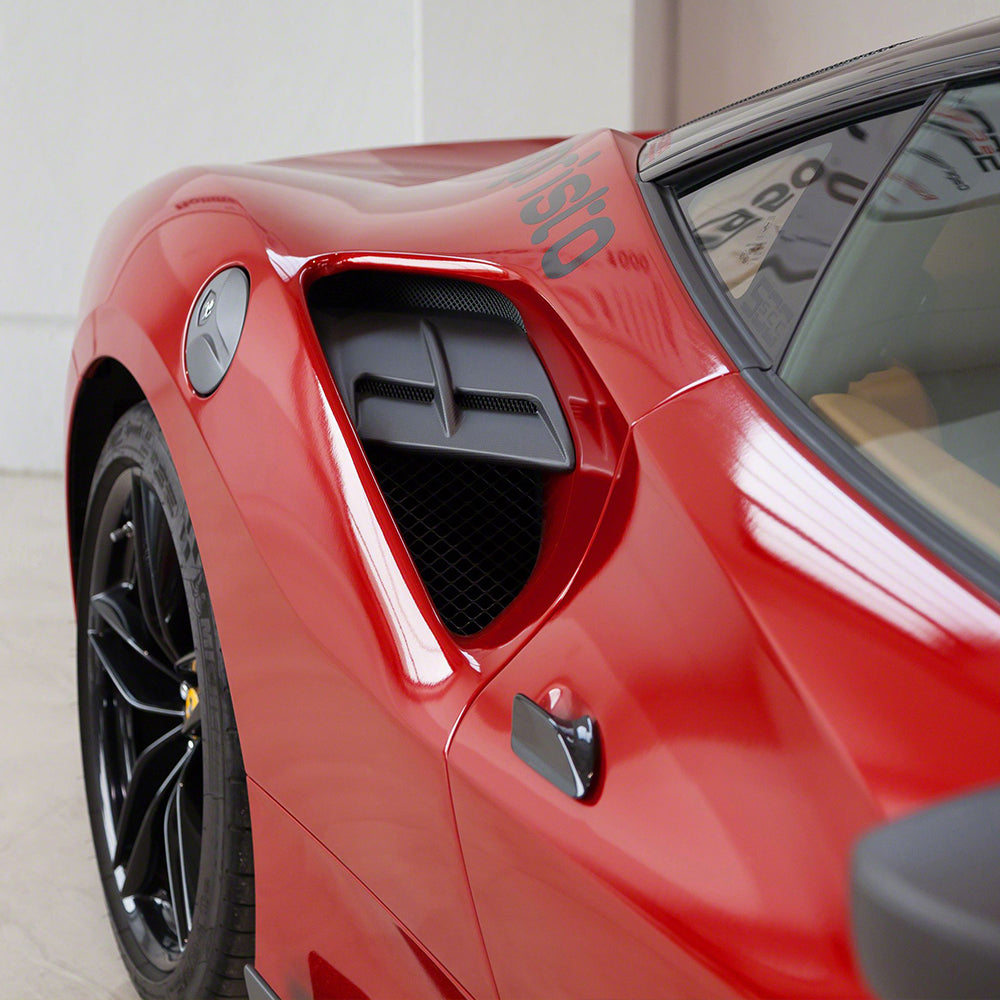 Ferrari 488 SC Dry carbon fiber Rear Fender Airintake Trims