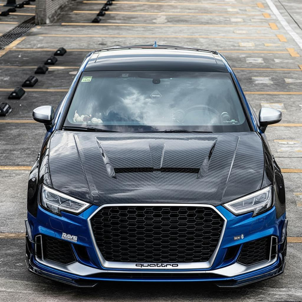 Audi RS3 Dry carbon fiber Hood