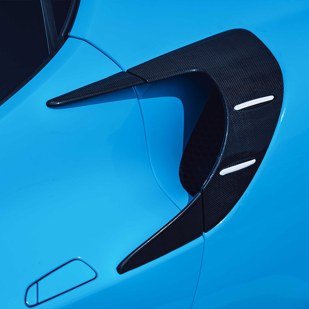 Ferrari 296 Dry carbon fiber Rear Fender Trim