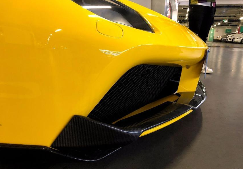 Ferrari 488 SN Dry carbon fiber Front Lips