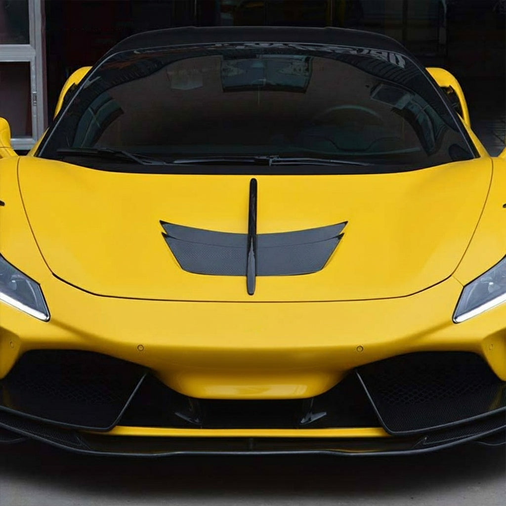Ferrari F8 Dry carbon fiber Hood Ornamnet