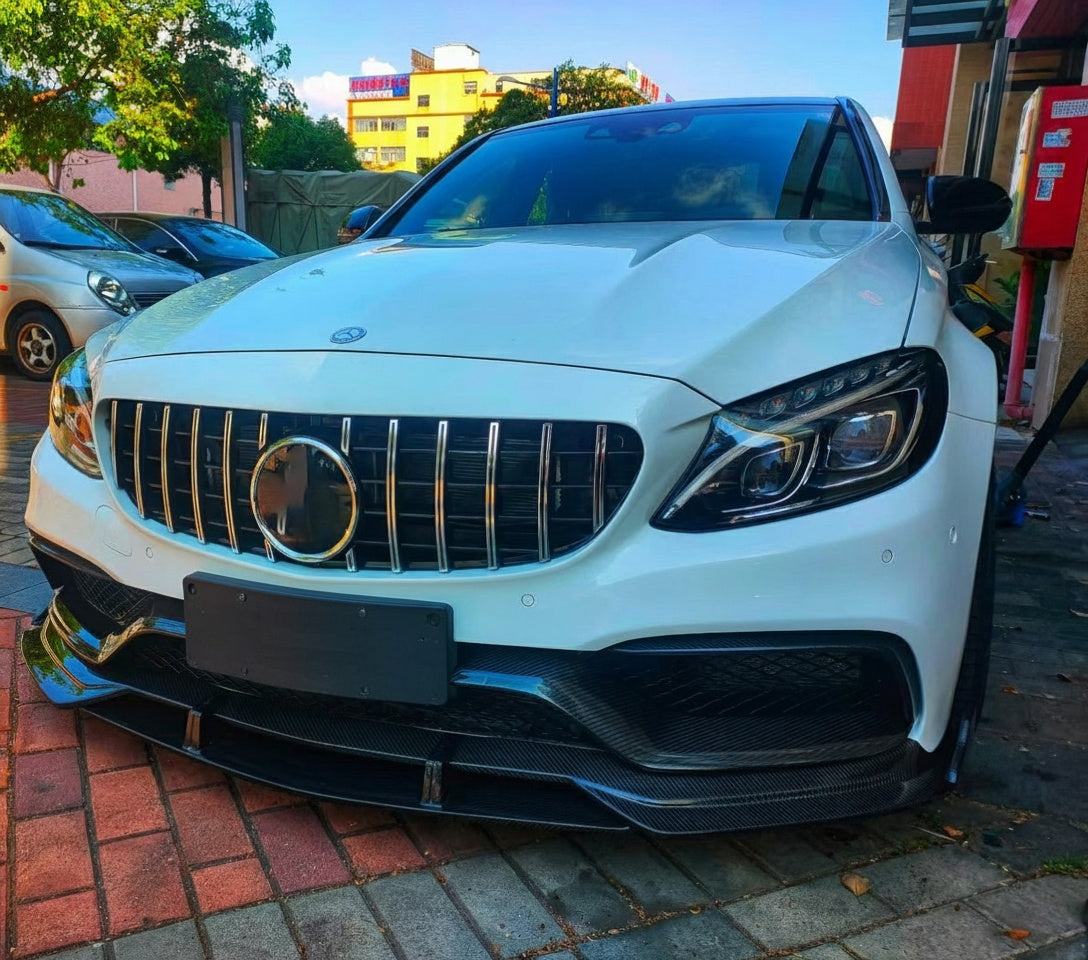 Mercedes-Benz C63 W205 AMG dry carbon fiber Front Center Lip
