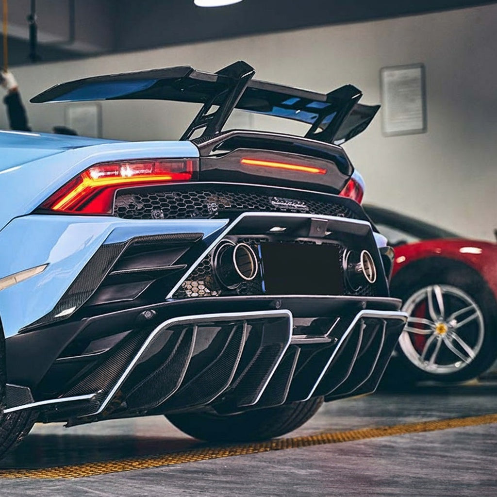 Lamborghini Huracán EVO Dry carbon fiber Rear Lips