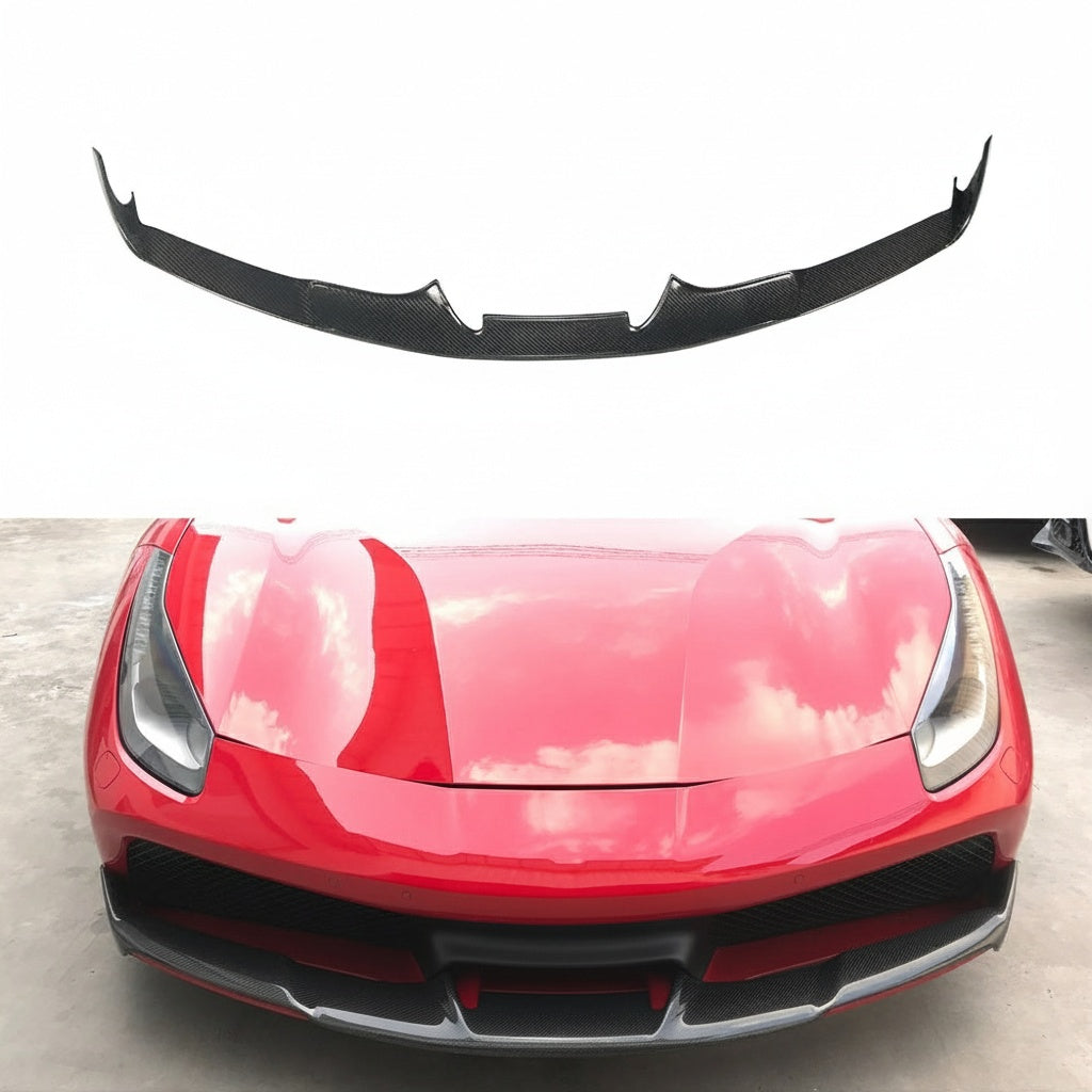 Ferrari 488 SN Dry carbon fiber Front Lip