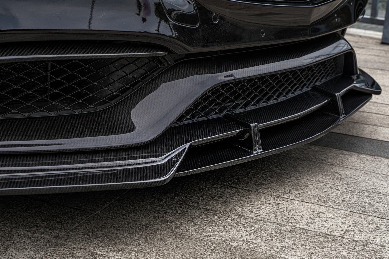 Mercedes-Benz C63 W205 AMG Dry carbon fiber Front Lip