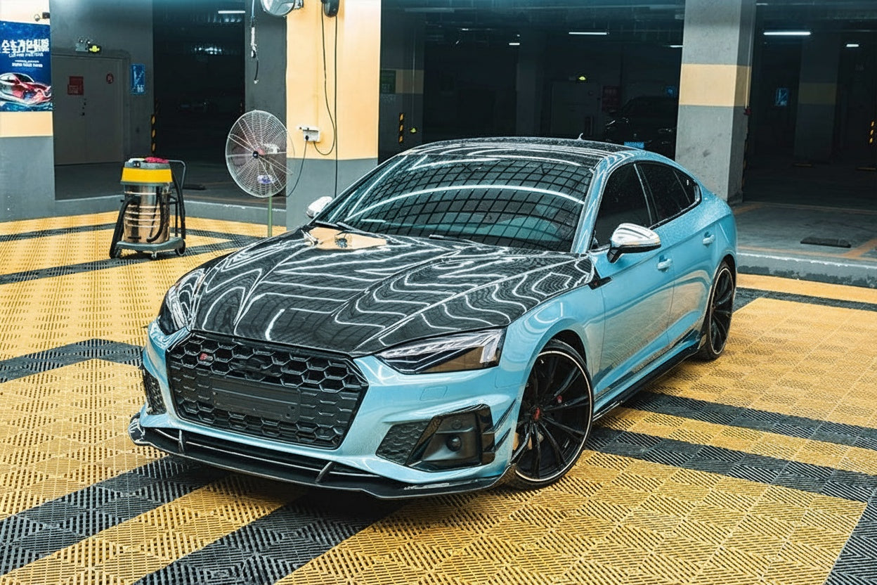 Audi A5/S5 B9 PA Dry carbon fiber Front Lip