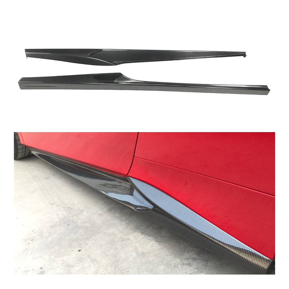 Ferrari 488 SN Dry carbon fiber Side Skirts