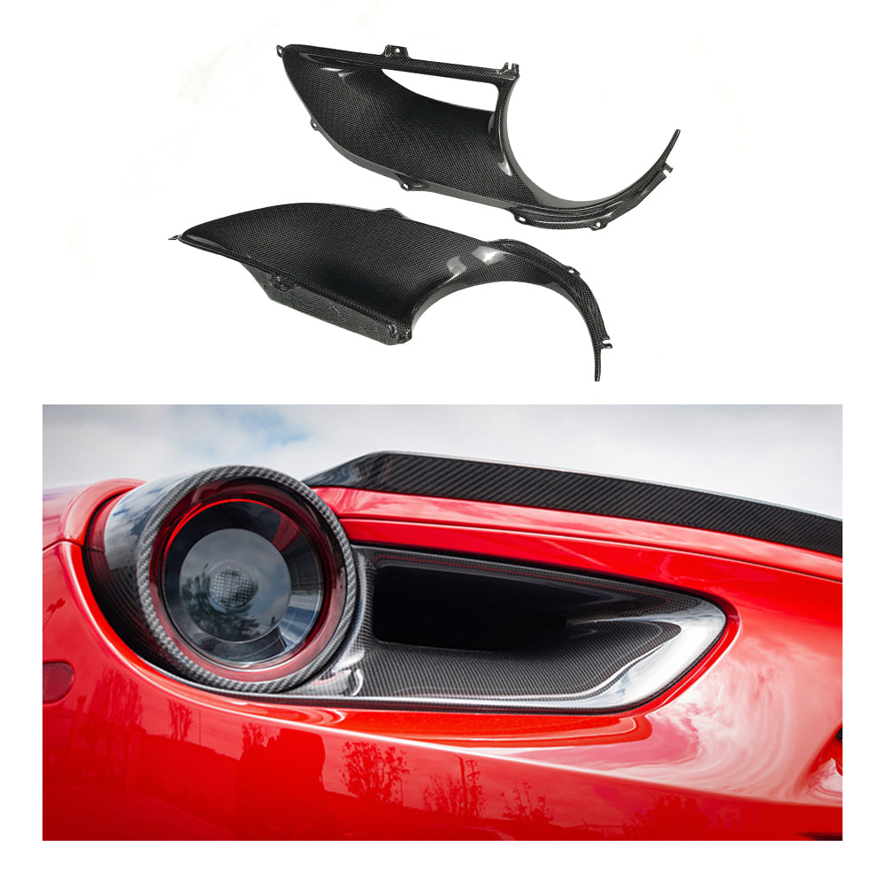 Ferrari 488 SN Dry carbon fiber Taillights Cover