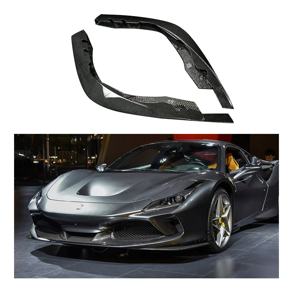 Ferrari F8 Dry carbon fiber OEM front Front Lips