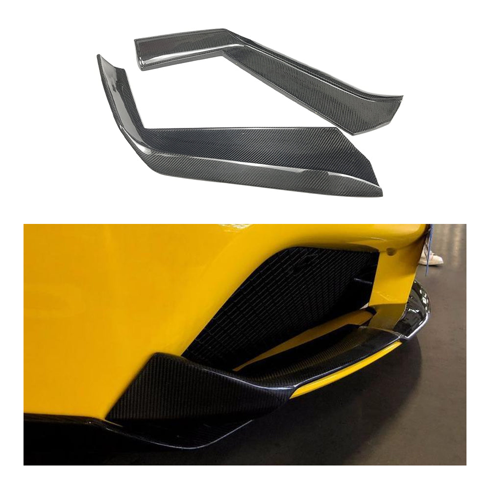 Ferrari 488 SN Dry carbon fiber Front Lips