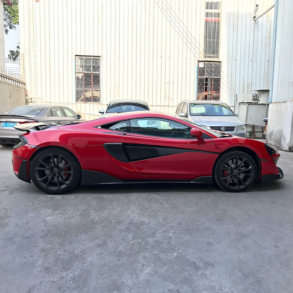 McLaren 540C/570S/570GT Dry carbon fiber Side skirts For Upgraded 600LT