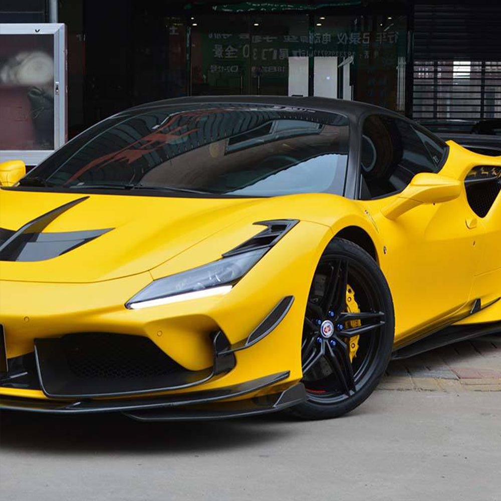 Ferrari F8 Dry carbon fiber Front Lips