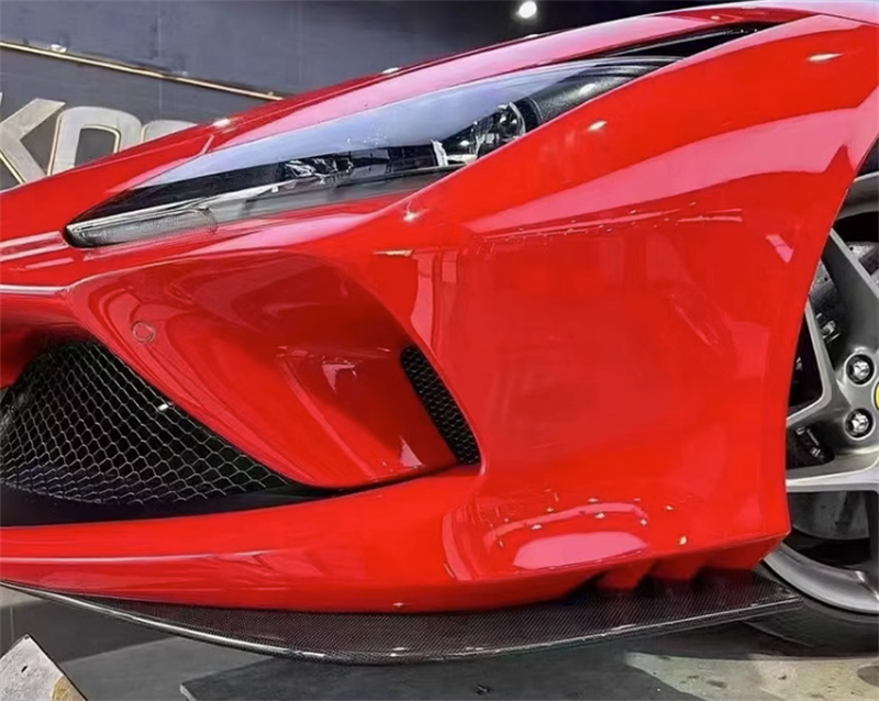 Ferrari F8 Dry carbon fiber OEM front Front Lips