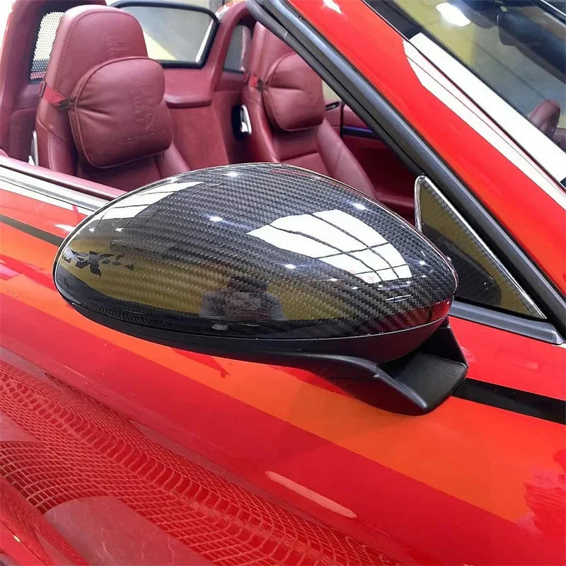 Porsche 718 Boxter/Cayman Dry carbon fiber Rearview mirror shell