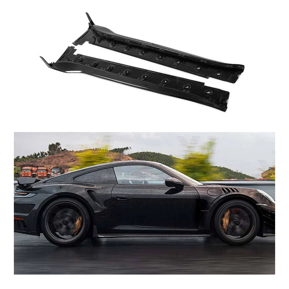 Porsche 911 992 Dry carbon fiber Side Skirts Extensions