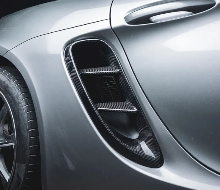 Porsche 718 Boxter/Cayman Dry carbon fiber Front Air Vent Trims