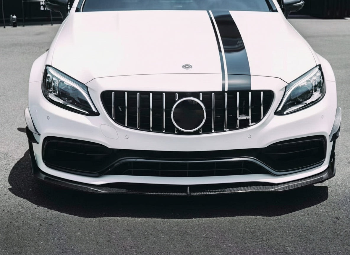 Mercedes-Benz C63 W205 AMG Dry carbon fiber Front Center Lip