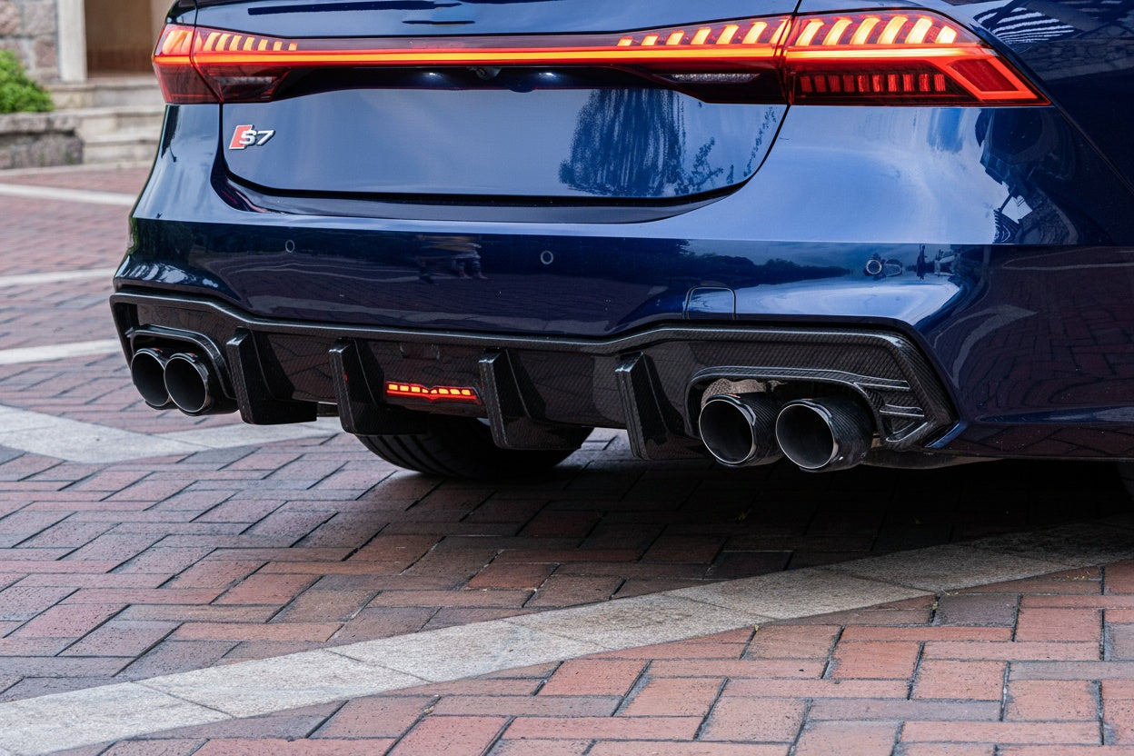 Audi A7/S7 C8 Dry carbon fiber Diffuser