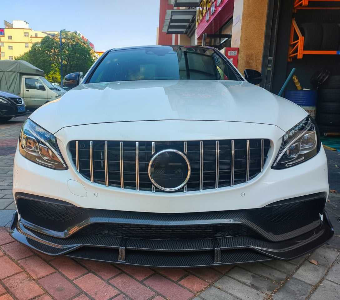 Mercedes-Benz C63 W205 AMG dry carbon fiber Front Center Lip