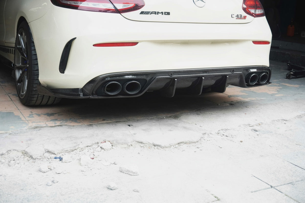 Mercedes-Benz C-Class W205 AMG-Line Dry carbon fiber Diffuser