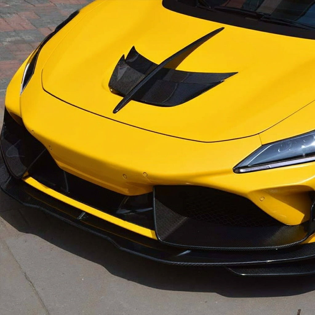 Ferrari F8 Dry carbon fiber Front Lips