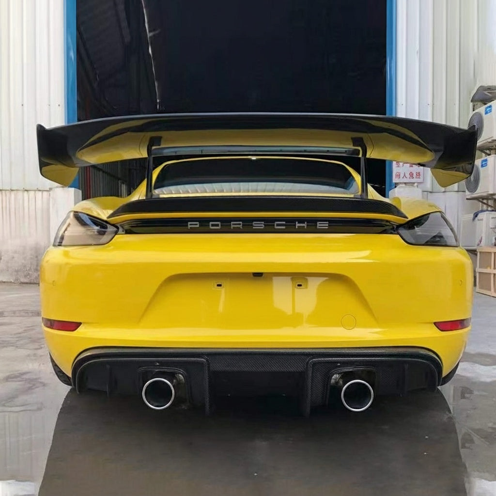 Porsche 718 Boxter/Cayman Dry carbon fiber Rear Spoiler