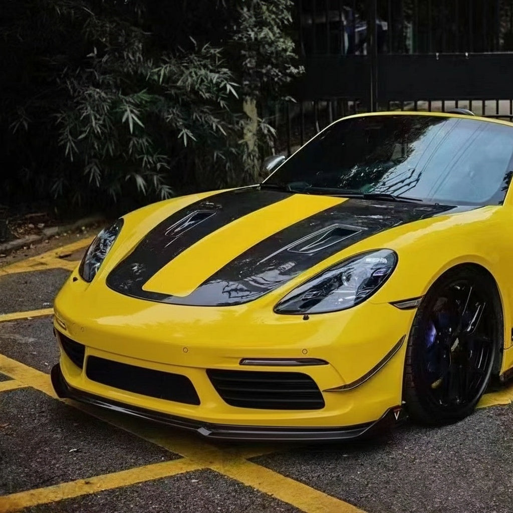Porsche 718 Boxter/Cayman Dry carbon fiber Front Bumper Lip