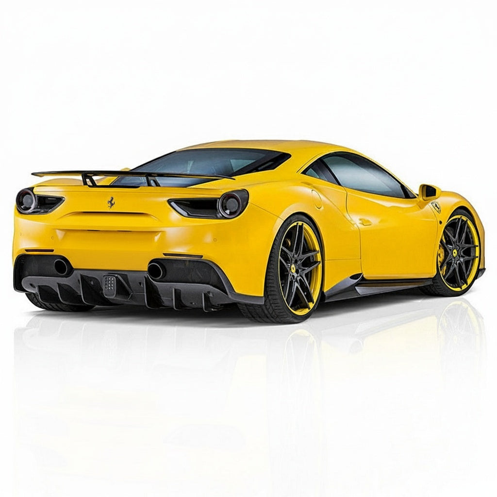 Ferrari 488 SN Dry carbon fiber Diffuser