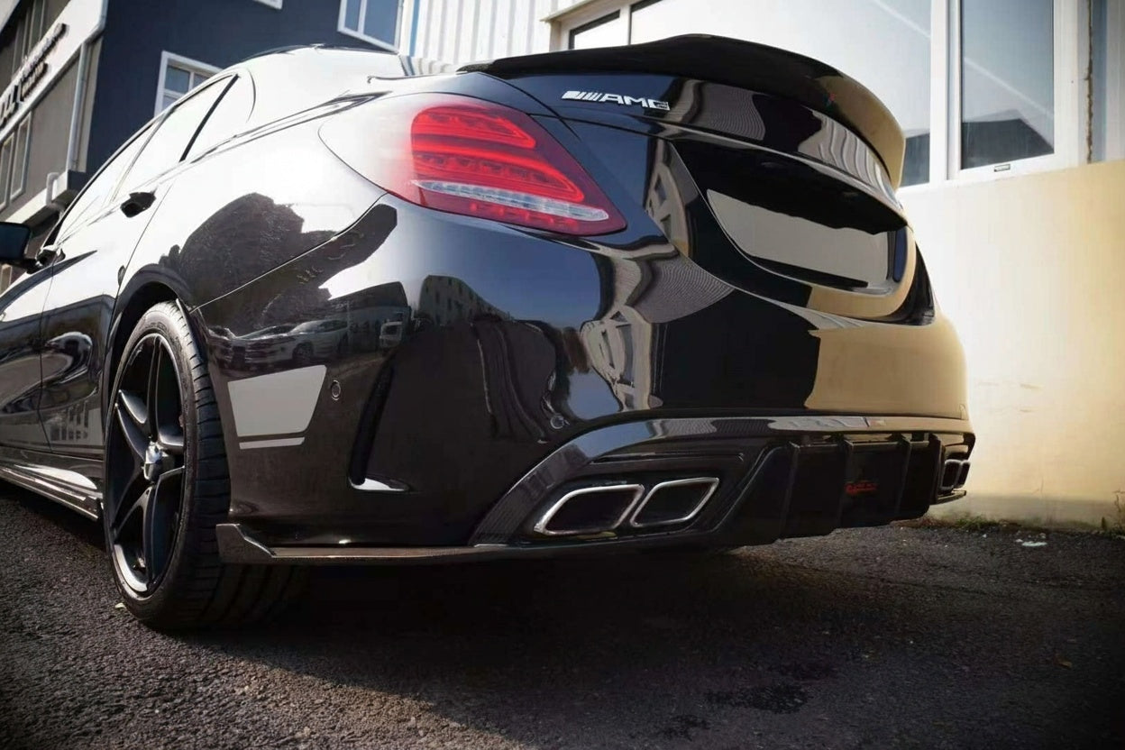 Mercedes-Benz C63 W205 AMG Dry carbon fiber Diffuser