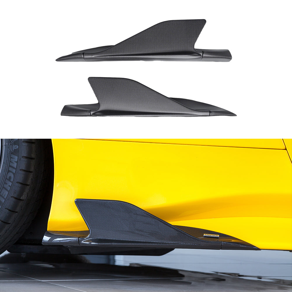 Ferrari 488 SC Dry carbon fiber Side Skirt Ornament