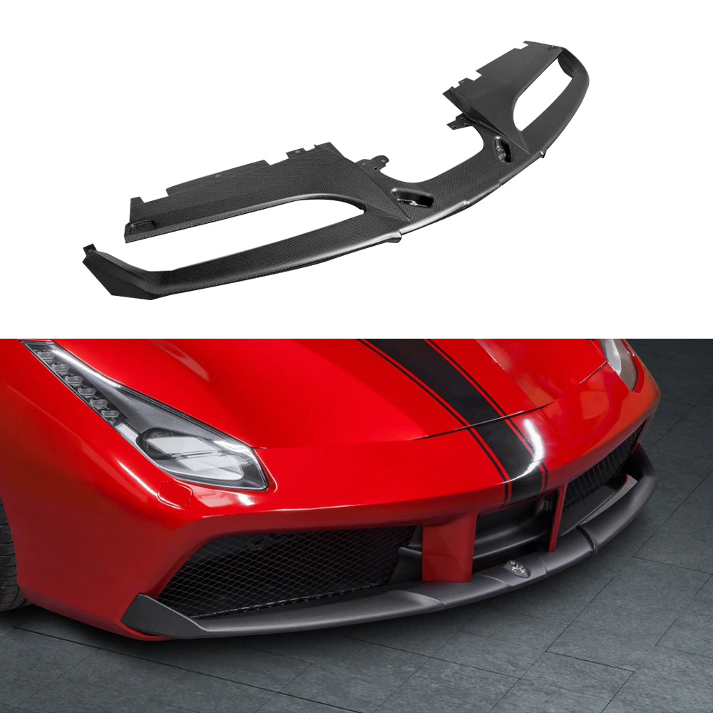 Ferrari 488 SC Dry carbon fiber Front Lip