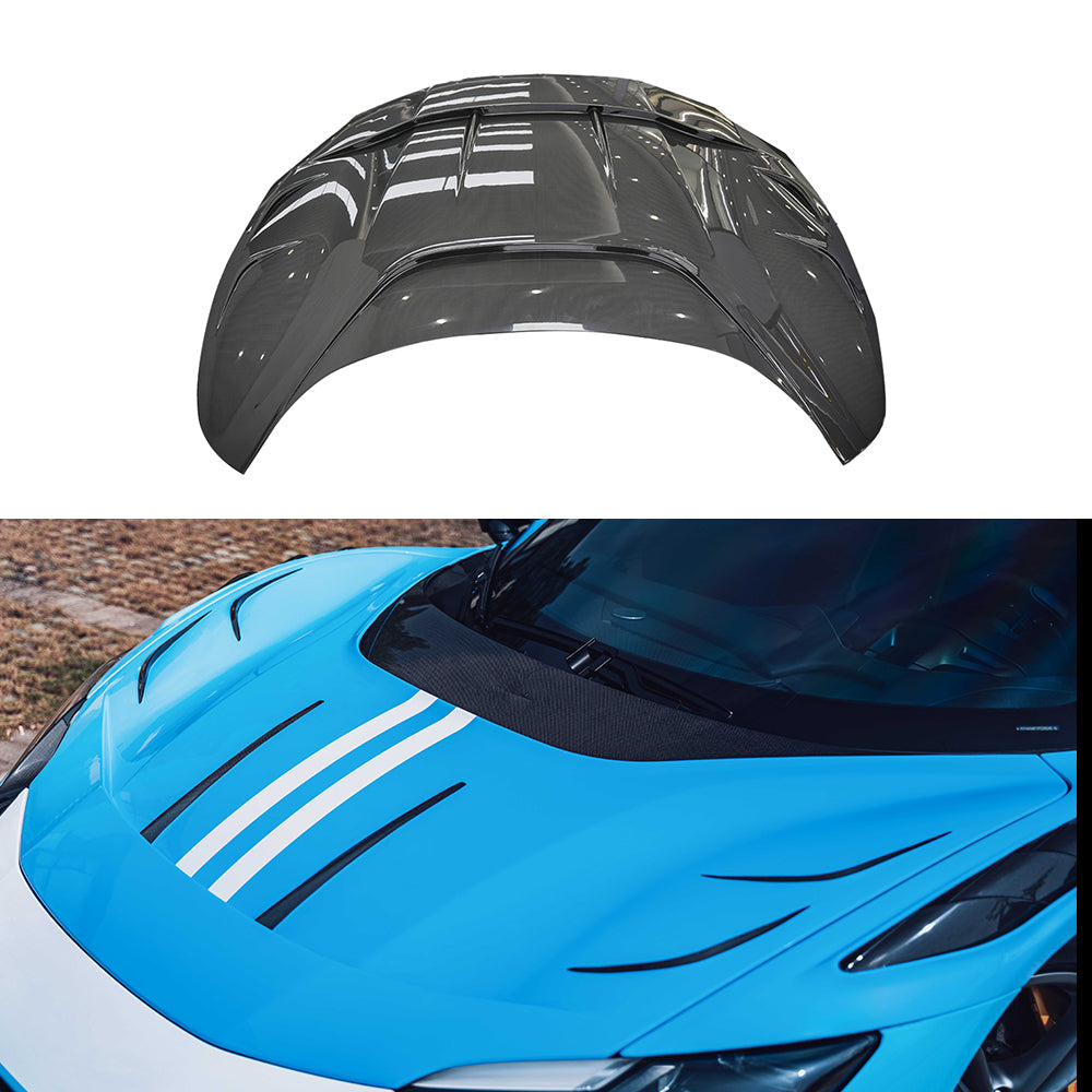 Ferrari 296 Dry carbon fiber Front Hood