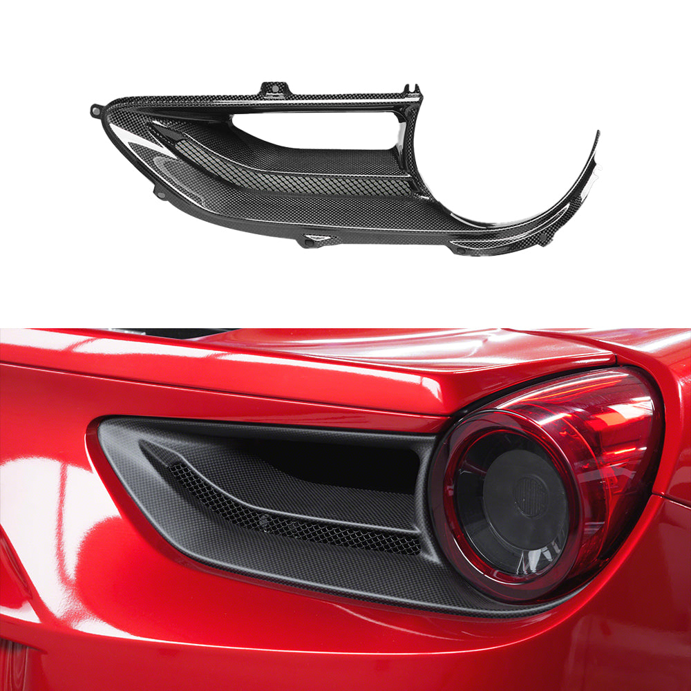 Ferrari 488 SC Dry carbon fiber Taillight Cover