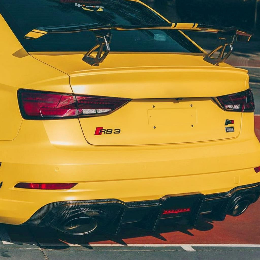 Audi RS3 Dry carbon fiber Diffuser with Break Light