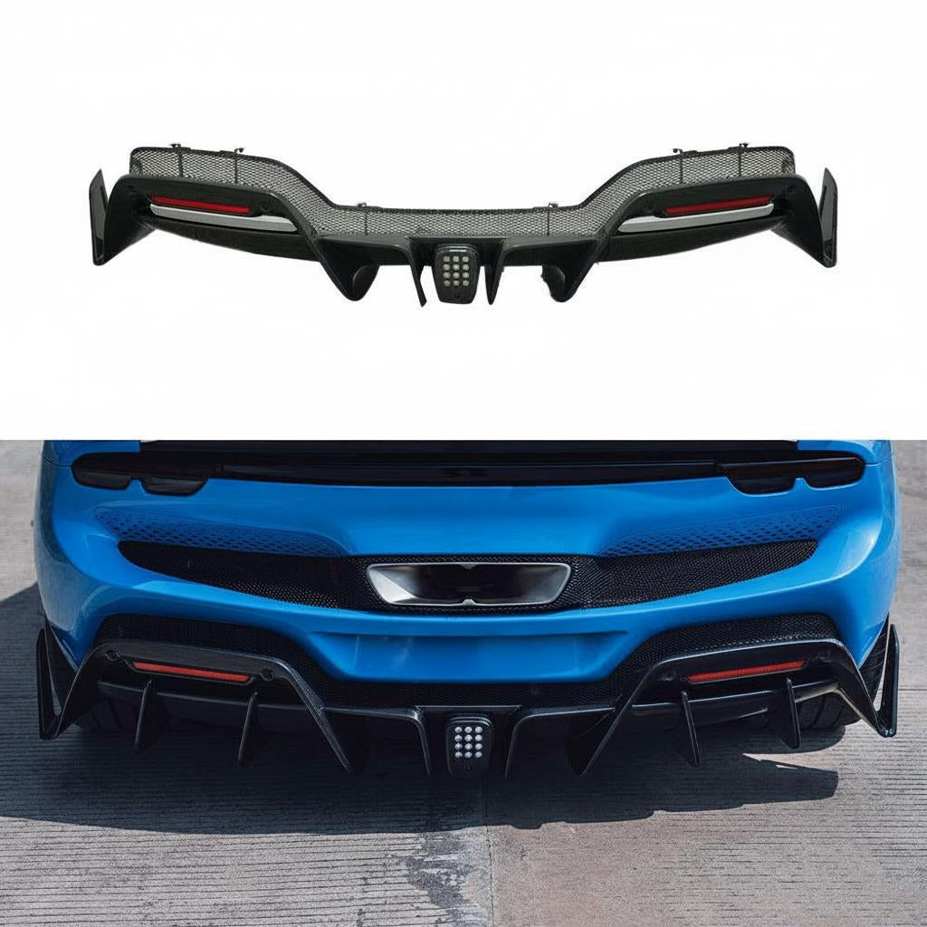 Ferrari 296 Dry carbon fiber Diffuser